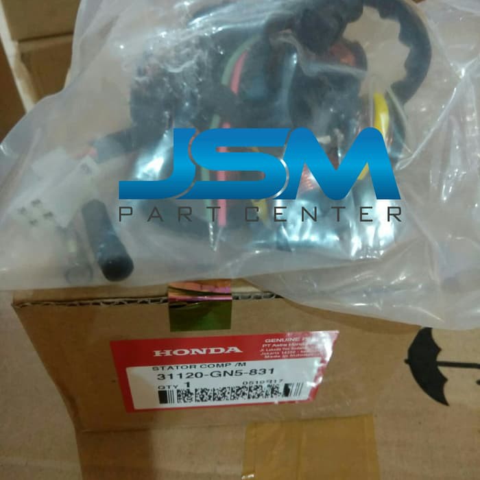 31120-GN5-831 STATOR COMP SPUL HONDA GRAND ORI AHM ORI ORIGINAL