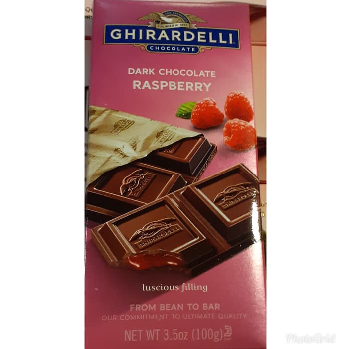 

Ghirardelli Raspberry Dark chocolate-Coklat Import