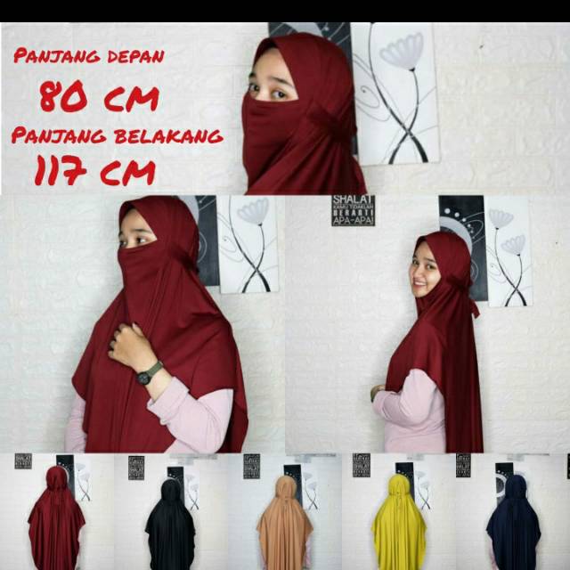 Hijab masker /hijab niqom/himar niqom