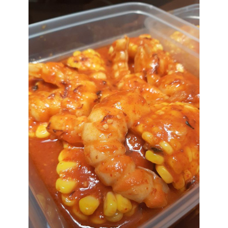 

Vegan udang jagung saus padang vegan seafood saus padang jagung saus padang vegan