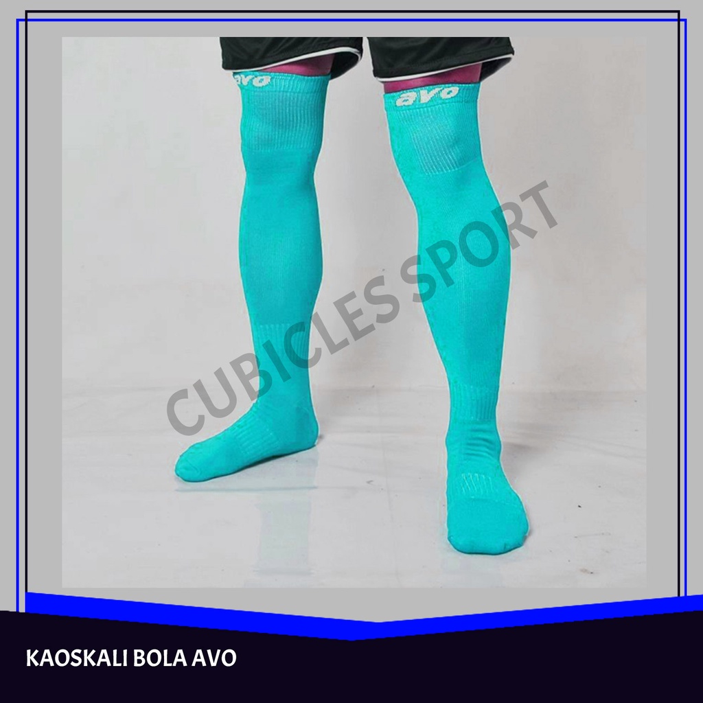 Kaos Kaki Bola Panjang AVO R1 Kaos Kaki AVO Biru Muda Originallll