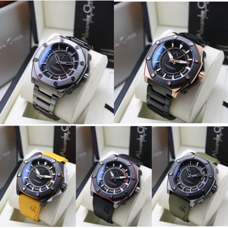 Jam Tangan Pria ALEXANDRE CHRISTIE AC 9601 / AC9601 / 9601 otomatis