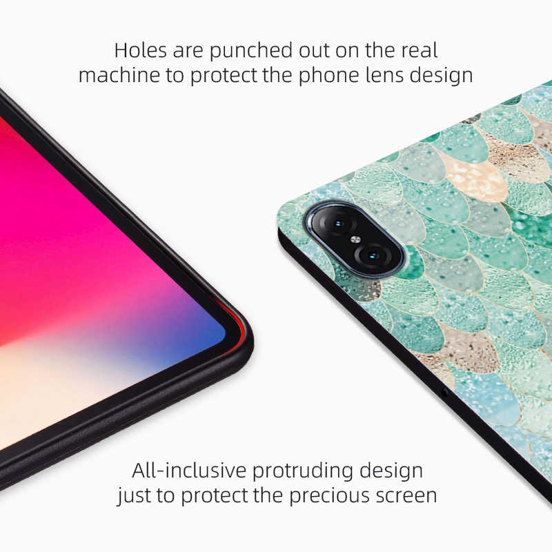 Untuk Honor Tablet V7 Pro 11.0 &quot;(2021) Honor Tab7 10.1&quot; AGM3-W09HN Tablet Flip Leather Case Fashion Fancy Color Lattice Series Stand Cover Casing