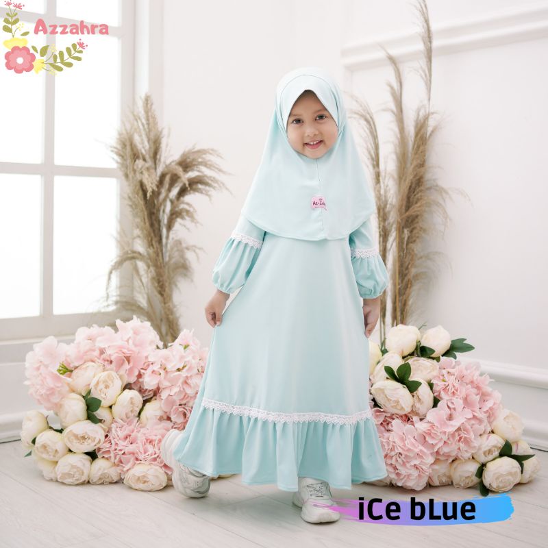 GAMIS SET JILBAB ANAK RENDA BAHAN JERSEY PREMIUM 6BULAN-7TAHUN BY AZZAHRA BABY KIDS