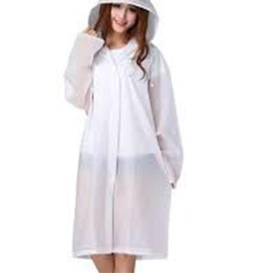 경 Jas Hujan Ponco Bening EVA /  Transparan Raincoat / Baju Hujan