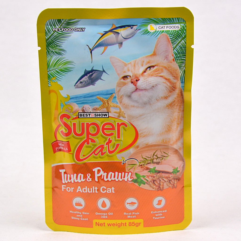 

SUPERCAT Makanan Kucing Basah POUCH 85gr