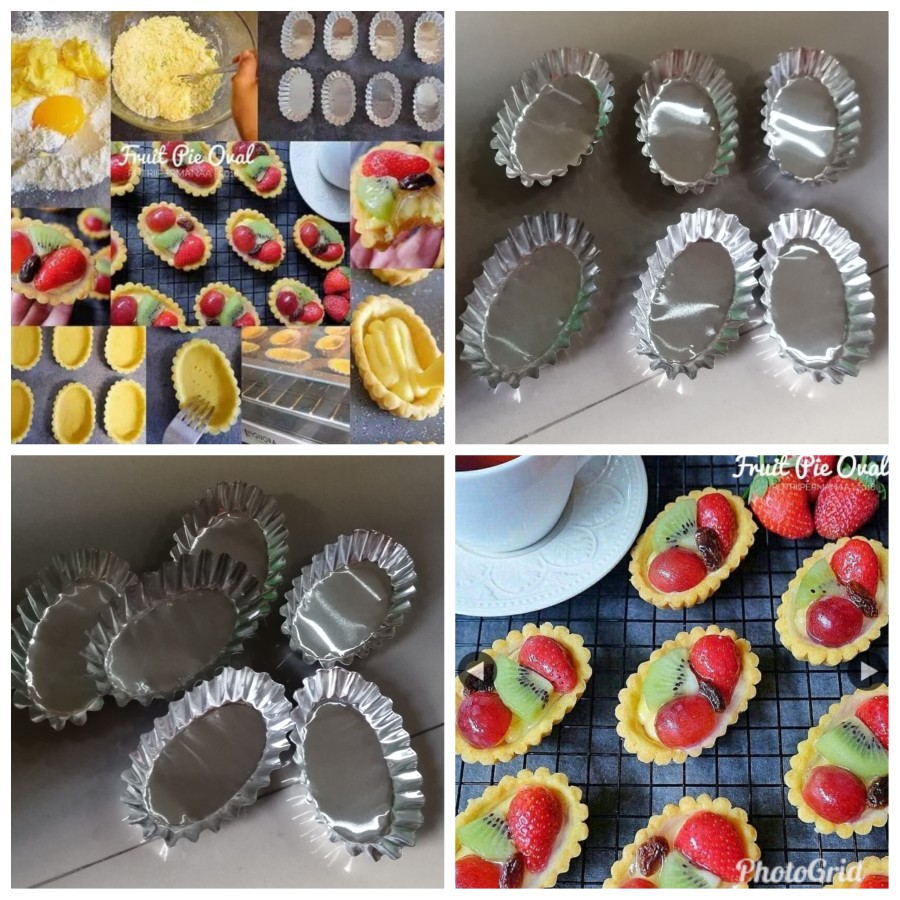 Cetakan Kue Pie Susu Oval A Isi 10 Pcs