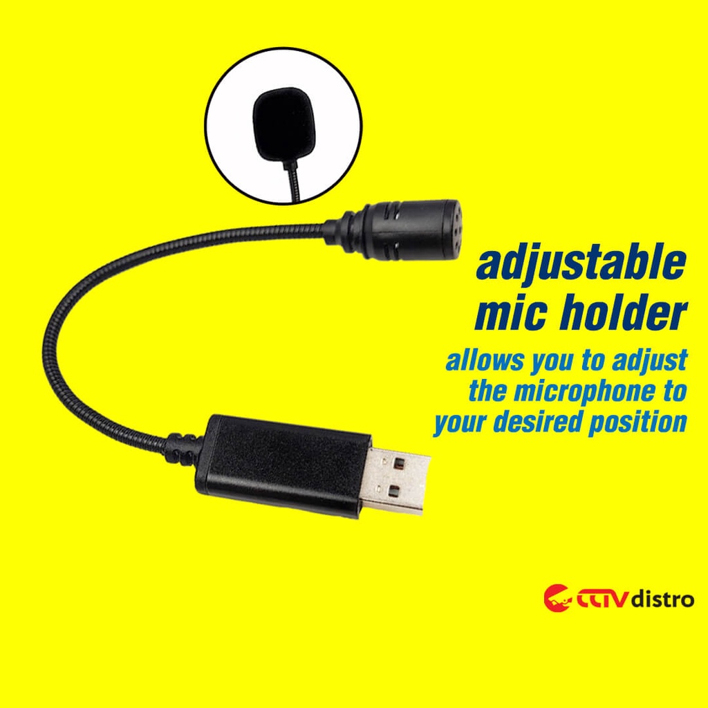 U02 Mic USB Desktop Mini Microphone Untuk PC Laptop Mikrofon Komputer Microfon Gooseneck Leher Angsa