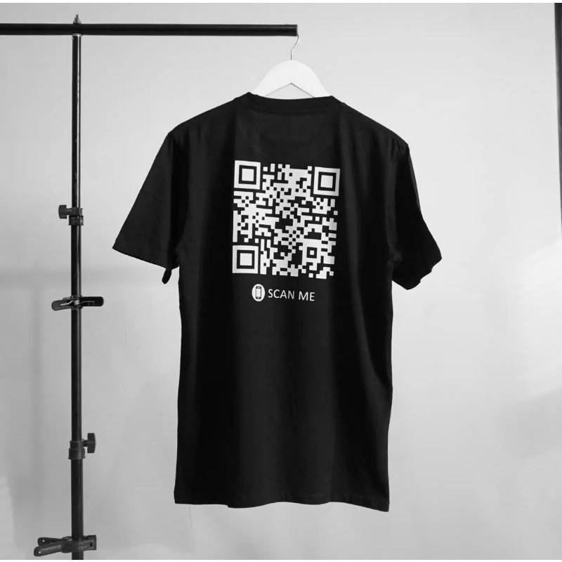KAOS barcode / kaos custom link instagram pribadi