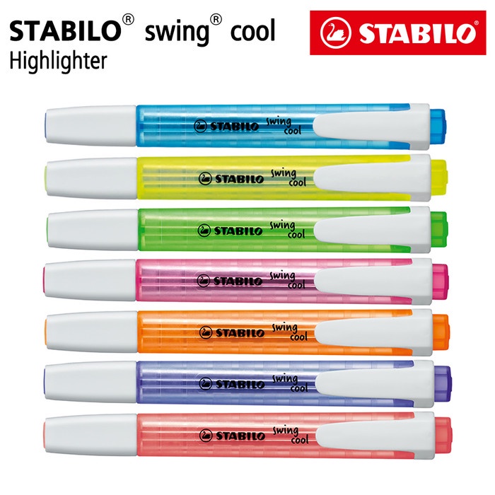 

STABILO SET 7 - Swing Cool Highlighter Biru Pink Kuning Ungu Merah Terlaris