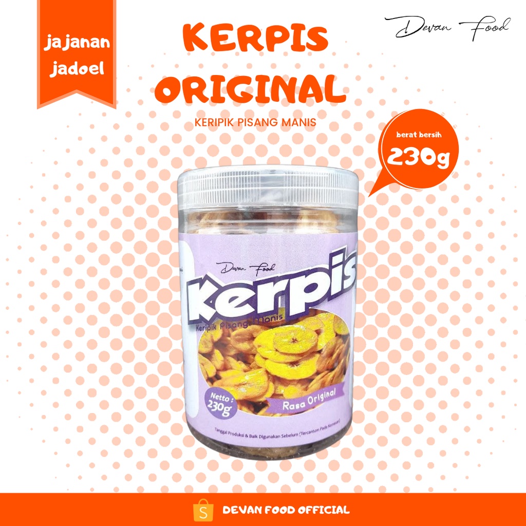 

KERPIS ORIGINAL 230g [keripik pisang manis]