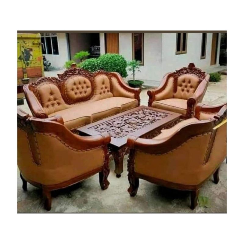 kursi tamu ukiran jepara mewah