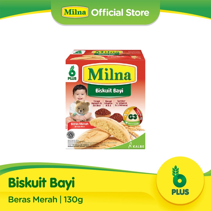 Milna Biskuit Bayi Beras Merah 110gr