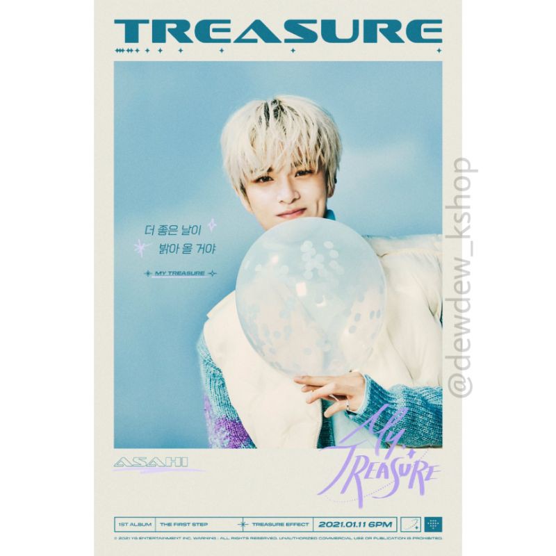 POSTER TREASURE - ‘MY TREASURE’ LYRIC POSTER <ASAHI>