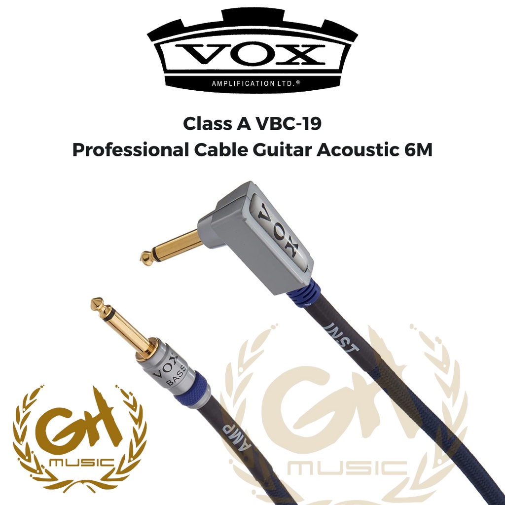 Jual VOX CLASS A VBC-19 PROFESSIONAL BASS GUITAR CABLE 6M Indonesia|Shopee  Indonesia