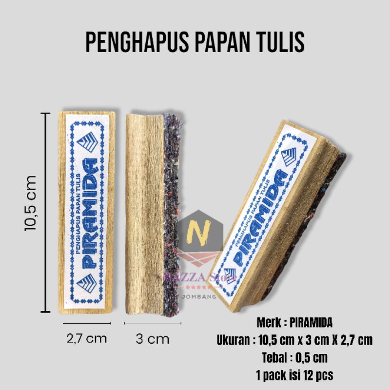 

Penghapus Kayu Papan Tulis Kapur 1 pcs