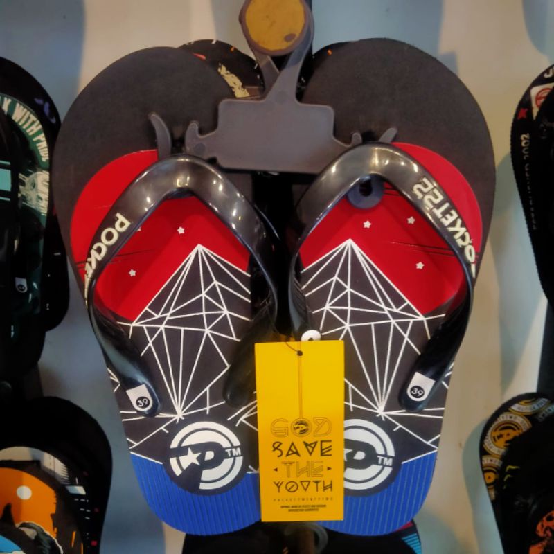 SANDAL - SANDAL POCKET22 - POCKET 22 - SANDAL PRIA -  GOTTA HITAM