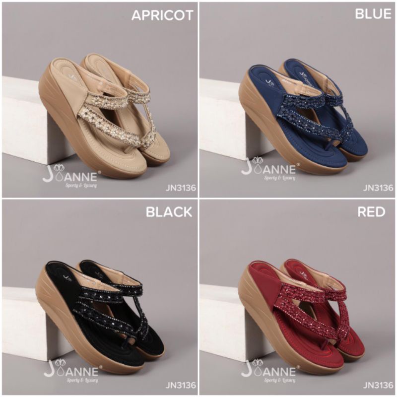 RESTOCK! [ORIGINAL] JOANNE Wedges Sandals Sepatu Wanita #JN3136