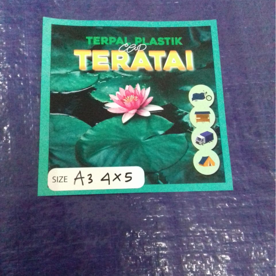 Terpal plastik A3 4meter x 5 meter