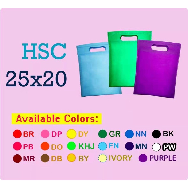 Goodie bag kecil polos hsc 2520