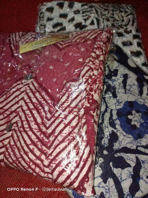 Gamis Batik Super Jumbo Brisby Hartnelly | Kancing Depan | Daster Jumbo