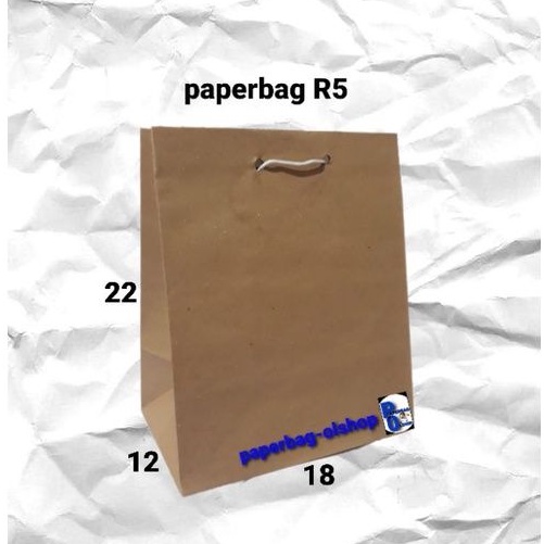 

paperbag R5 coklat (18×12×22)