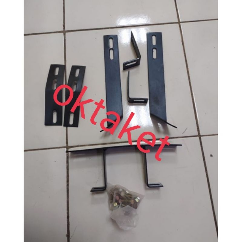 Breket besi brecket tanduk depan tipe A mobil Avanza Xenia Rush Terios Calya Sigra Innova Pajero Fortuner Ertiga Brv Brio Xpander Livina Universal