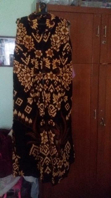 Jumbo,cardigan Batik Wanita Etnik Tanpa Lengan Outer Batik Cewek - Hv10