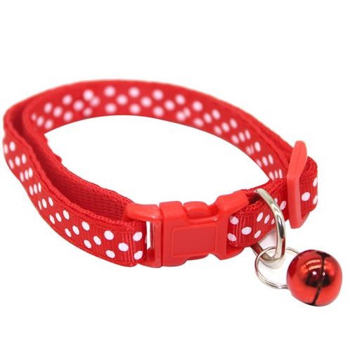 Pet Collar - Kalung Leher Anjing/Kucing Adjustable Motif Polkadot