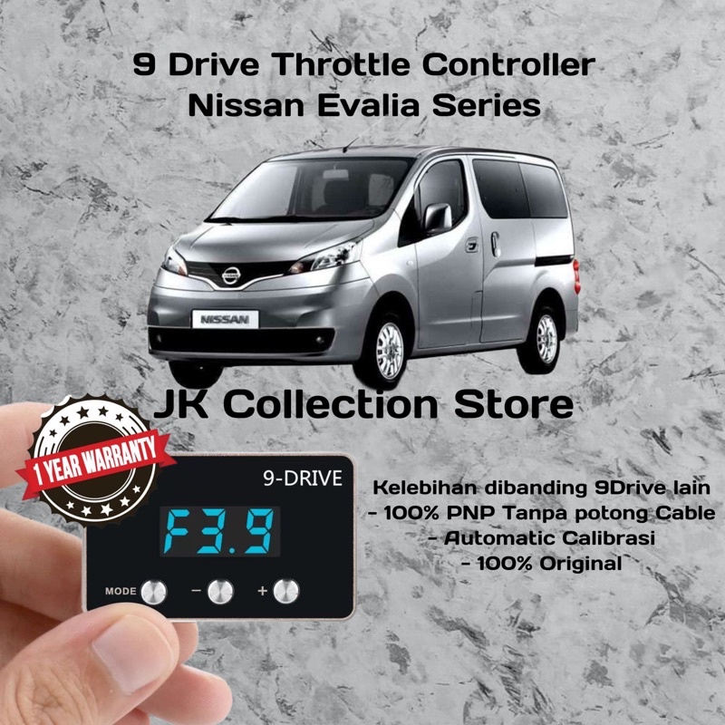 9 Drive Throttle Controller Nissan Evalia Series 9Drive