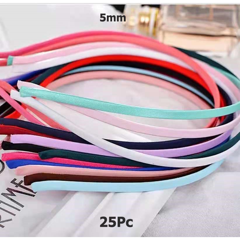 Aksesoris Rambut Bando/Bandana Warna Warni Harga/25Pc