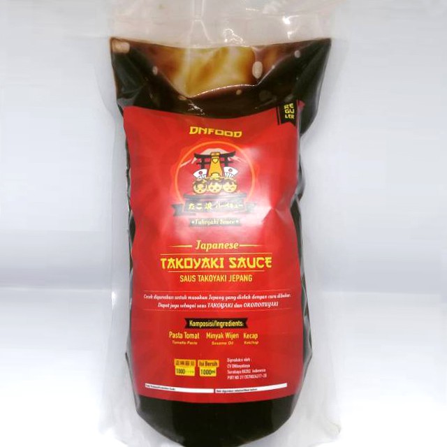 

Saus Takoyaki Okonomiyaki DNfood 1000ml / Kualitas Terjamin Harga Murah / PIRT dan Halal MUI