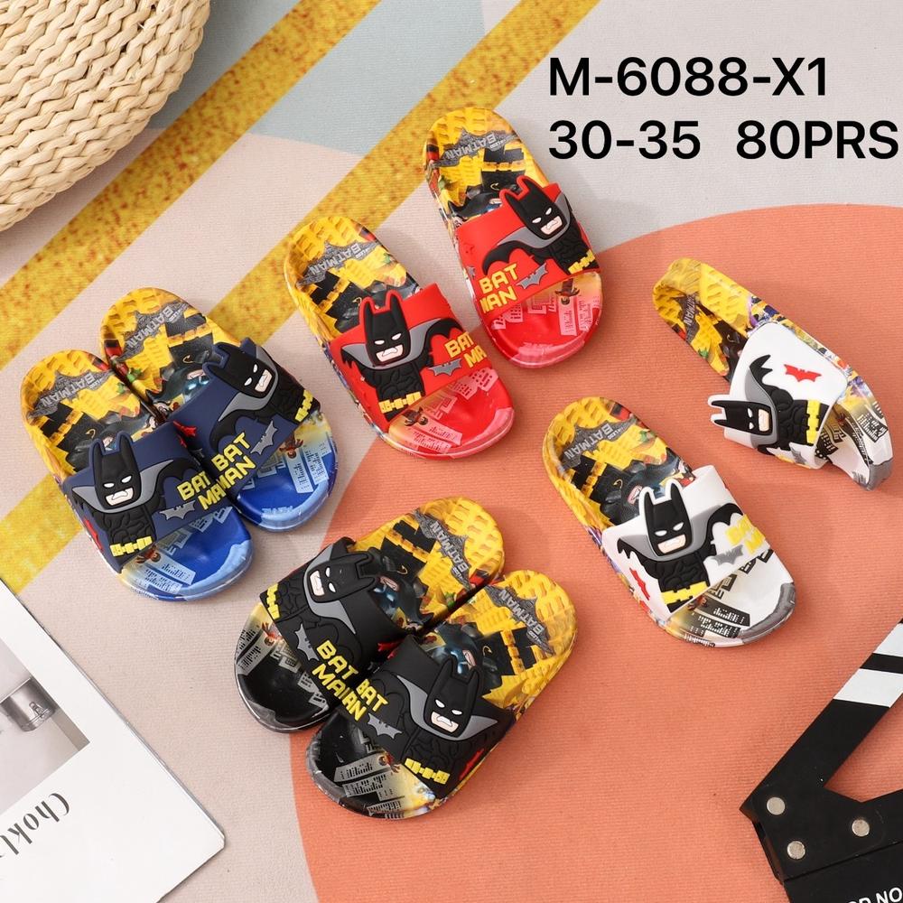 M-6088-X Sandal Batman Anak Laki Sandal Karet Empuk Anak Pria Terbaru Ori Produk Impor