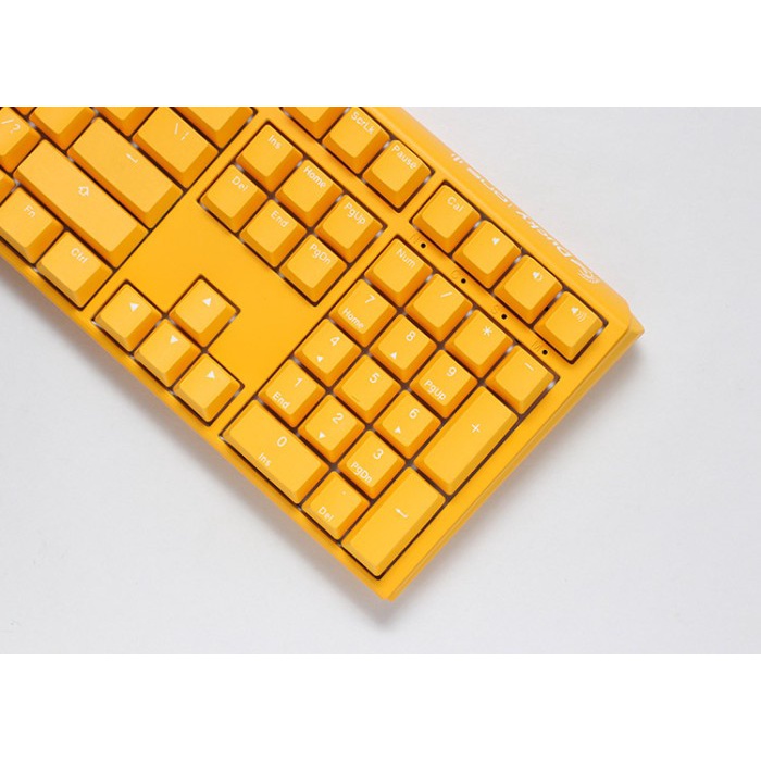 Ducky One 3 Yellow RGB Double Shot PBT Quack Mechanical Keyboard - SILENT RED