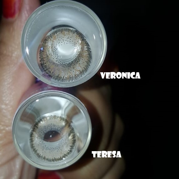 GEOEYES - Softlens Veronica - Soflens Warna Gray Brown Blue