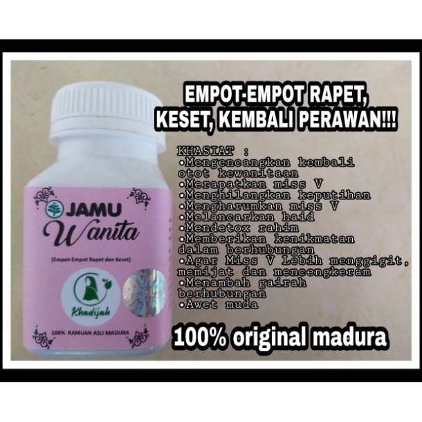 

gunturputra39 JAMU WANITA MADURA EMPOT EMPOT RAPET DAN KESET KEMBALI PERAWAN ORIGINAL BY JAMU KHADIJAH TERLARIS TERPERCAYA ORIGINAL