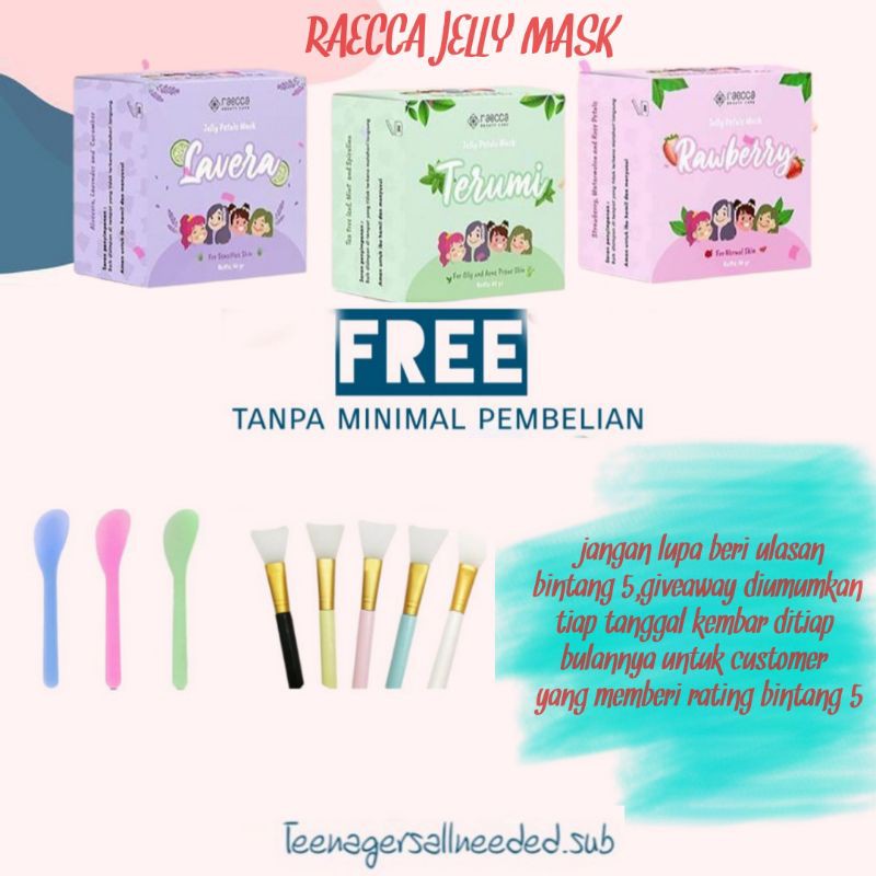 Free Gift Tanpa Min Pembelian Raecca Jelly Mask Masker 50gr Shopee Indonesia
