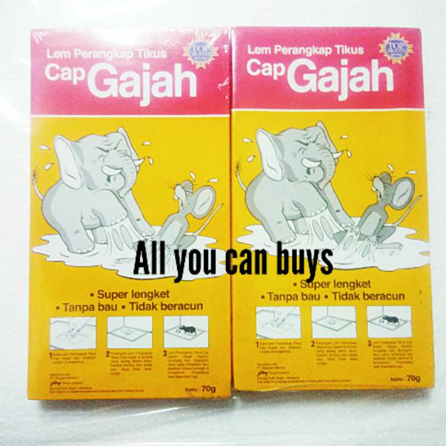 Lem Tikus Cap Gajah Papan