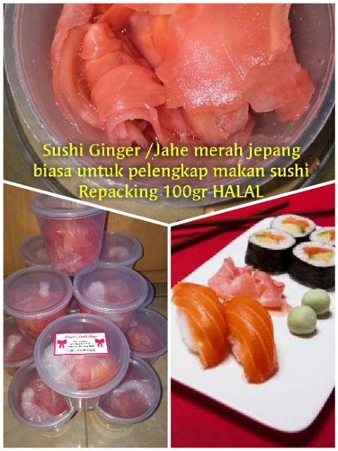 Paket Bahan Sushi Tipe 5 Halal Nori Cuka Bambu Gari Shoyu Jahe jepang gari soy sauce Vinegar seaweed red ginger