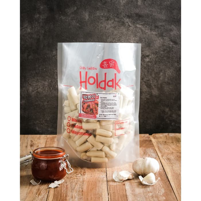 

Holdak Korean Tokpokki Tteokbokki Rice Cake Kue Beras 1.2 kg sauce