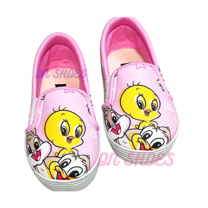 Sneakers Anak Cewek Sepatu Tali Anak Perempuan Motif Unicorn Ungu Cute 1- 7 tahun