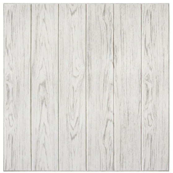 （COD ）Wallpaper 3D FOAM / Motif Kayu Wood Foam Dekorasi Kamar Murah High Quality 70x70cm-White Oak/ 70x70cm