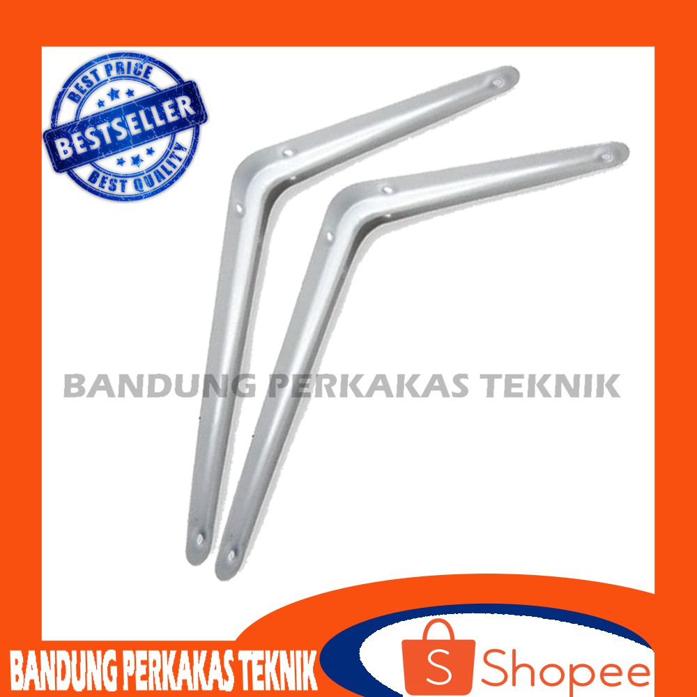 Siku penyangga rak buku dinding - siku dinding 10inch satuan