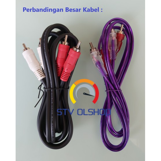 Kabel RCA Body Besar 1,5 Meter / Kabel Audio RCA