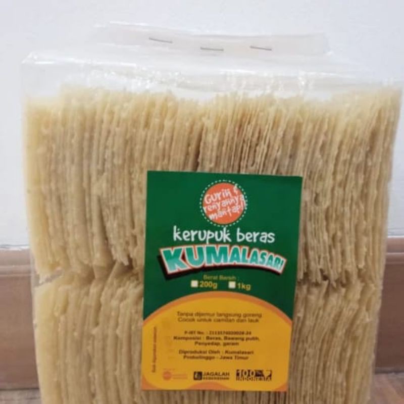 

TERMURAH !! Kerupuk Beras Puli 1 Kg by Kumalasari SKOMILL