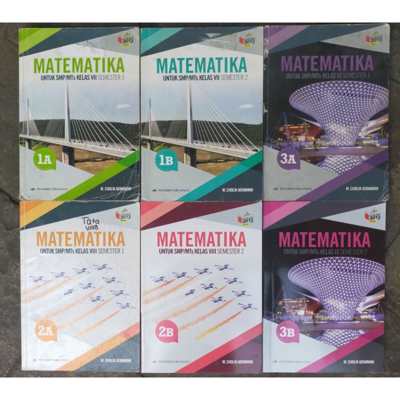 Jual Buku Bekas Matematika SMP Kelas VII , VII, Dan IX Semester 1 Dan 2 ...