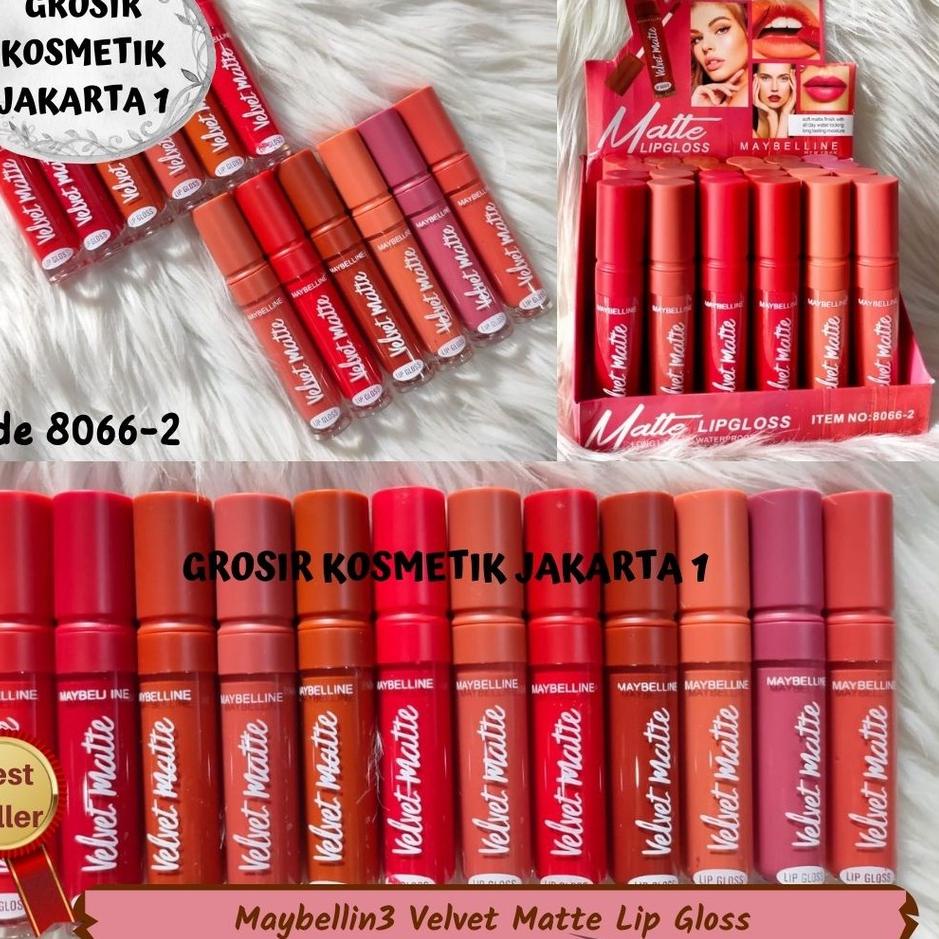LIP GLOSS MAYBELLINE VELVET LIPCREAM MATTE Mybelline velvet 8066-2 [6PCS]