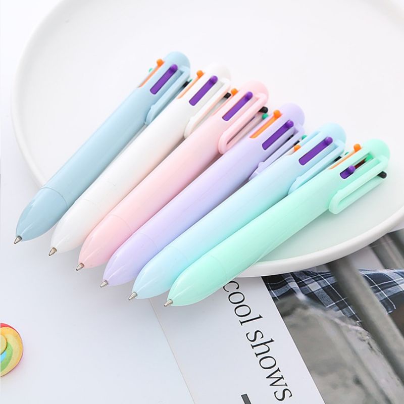 

pulpen lucu aesthetic pastel 6 warna - alat tulis - pen