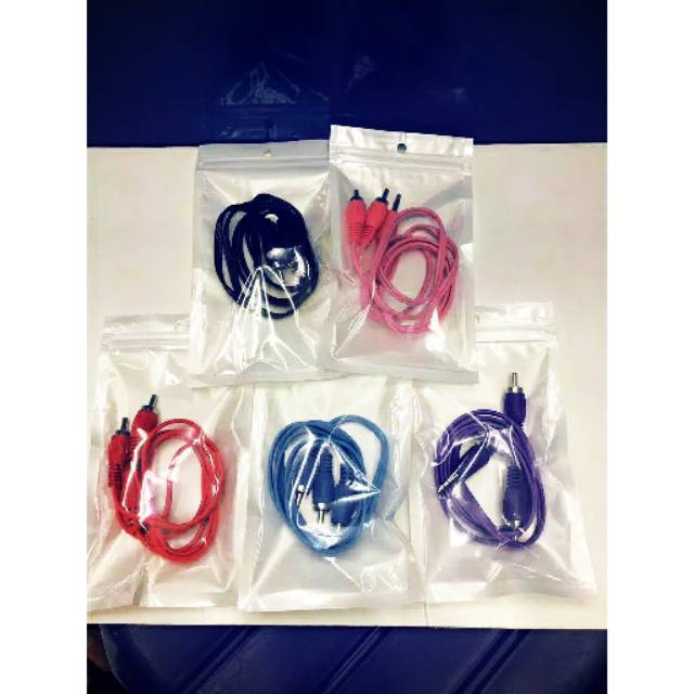 Kabel audio rca 2-1 hp ke speaker aktif