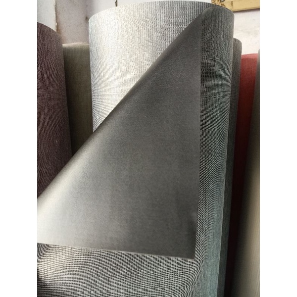 KULIT SINTESIS/KULIT IMITASI MOTIF POLOS bisa buat perlak bayi-Hitam